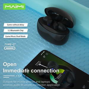 Maimi nuevo estéreo control táctil verdadero inalámbrico <span class=keywords><strong>Bluetooth</strong></span> 5,3 auriculares para juegos de baja latencia sin cancelación de ruido auriculares TWS - Product Image 2