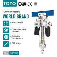 Palans électriques à chaîne Toyo fabriqués en Chine, 1 tonne, 2 tonnes, 3 tonnes, 5 tonnes, 6 tonnes avec télécommande sans fil