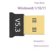 Ventes Flash Adaptateur Dongle Bluetooth 5.3 USB Basse Consommation pour Ordinateur, Souris, Ordinateur Portable, Clavier et Récepteur d'Accessoires