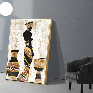 <span class=keywords><strong>Art</strong></span> Africain <span class=keywords><strong>Art</strong></span> Tribal Décor-Femmes Africaines Toile Peinture Décorative Poster pour HomePrints Peinture sur Toile <span class=keywords><strong>Art</strong></span> Mural Photos - Product Image 3