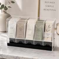 Présentoir à cartes en acrylique multi-grilles résistant aux chocs pour cartes de vœux, cartes-cadeaux, vitrine de boutique