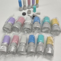 Atom Foam Sello personnalisé support en plastique rond 23mm Mini Ha Flash timbre pour bureau d'affaires timbres enseignant timbres