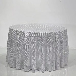 High Quality Cheap Shiny Round <strong>Table</strong> Cover Fancy Rectangular Sequin <strong>Table</strong> <strong>Cloth</strong> for Wedding - Product Image 2