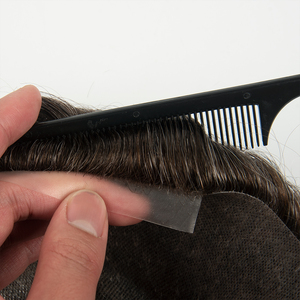 Thin Skin 0.06mm Natural Hair <b>Men</b> Toupee Human Hair <b>Men</b> <b>Wig</b> Replacement Systems Hair Piece Protesis Capilar Hombre Male <b>Wig</b> - Product Image 2