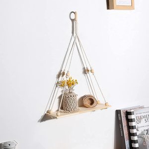 Support de Pot de fleur en macramé, plantes suspendues au mur, étagères artisanales - Product Image 3
