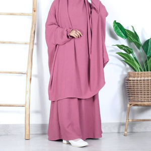 Abito da Preghiera Musulmano Elegante da Donna, Tinta Unita, a Maniche Lunghe, con Tasche, Vestibilità Ampia, Regolabile, Taglie Forti, Stile Medio Orientale - Product Image 3