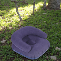Canapé gonflable d'extérieur, une place, écologique, en PVC, pliable, personnalisable, pour le camping, les festivals, le salon