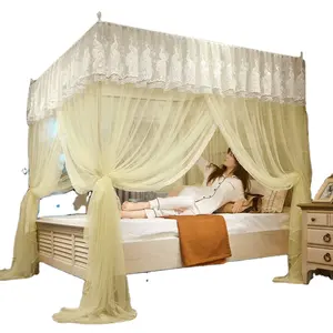 Wholesale Palace Summer Three doors Landing Thickened and Densified Lace Princess for Two People Mosquito Net