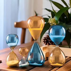 Nouvelle horloge à sable créative en verre, minuteur de 3 à 60 minutes, forme goutte d'eau personnalisée pour la décoration intérieure - Product Image 2