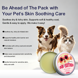 Baume Apaisant Naturel pour Peau de <span class=keywords><strong>Chien</strong></span> et Chat – Soulagement des Démangeaisons Allergiques, Hydratant pour Peaux Sèches, <span class=keywords><strong>Crème</strong></span> Réparatrice Ultime Contre les Éruptions Cutanées - Product Image 2