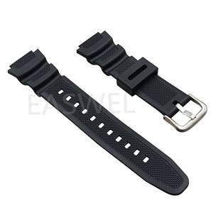 สำหรับ Casio AEQ-110W AQ-S810W W-<span class=keywords><strong>735H</strong></span> สายนาฬิกายางเรซินสีน้ำเงินเข้ม - Product Image 1