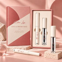 Palette de Fards à Paupières - Combinaison de Couleurs - Ensemble Vegan 2 Pièces pour les Yeux - Kit de Gel Sourcils et Fard à Paupières en Stick Marque Privée