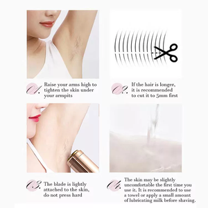 <span class=keywords><strong>Meilleur</strong></span> mini taille indolore dames électrique mini épilation rouge à lèvres forme sourcils et visage épilateur rasoir tondeuse - Product Image 3