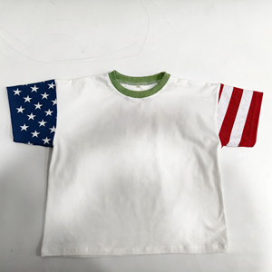 <span class=keywords><strong>Camiseta</strong></span> unisex para bebé con estampado de estrellas del 4 de julio, <span class=keywords><strong>camiseta</strong></span> informal patriótica del Día de la Independencia para niños - Product Image 5