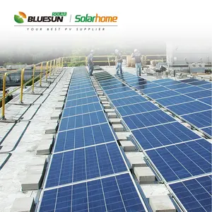 Bluesun 24V güneş enerjisi panelleri 300W poli GÜNEŞ PANELI 350W polikristal güneş panelleri maliyeti 1000W fiyat için ev elektrik