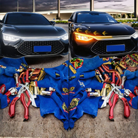Kit de Bande LED Blanche et Jaune à Effet Dynamique pour Feux de Jour (DRL) et Feux de Croisement (Hoodbeam) – Neuf, 12V pour Voitures