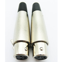 Câble audio DMX à profil bas avec connecteurs Neutrik XLR 3 broches pour microphone, câble de signal XLR femelle couleur originale