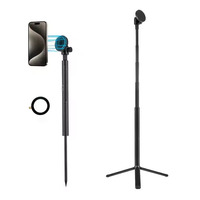 Monopode extensible en aluminium 14 or pod magnétique support de téléphone de golf trépied bâton support de pointe