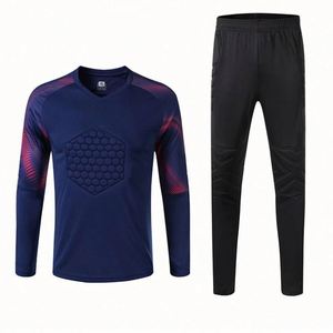 2026 High Quality <b>Red</b> Plus Size Soccer Goalkeeper Jersey Uniform 100% Polyester Quick Dry Breathable Hongyueyang HZ-173 Unisex - Product Image 3