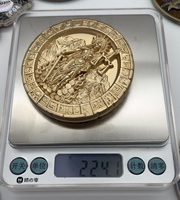 Moneda Conmemorativa de Latón Fundido a Medida con Relieve Alto 2026, Mini Medalla