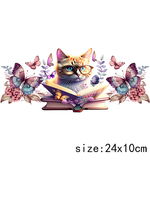 LETOP 1pcs Cute Animal Cup Wrap Transfers Stickers Honeybee Elephant Chicken Kitten UV pour DTF Wraps 160z Material