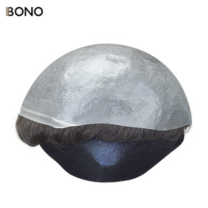 Perruque pour <span class=keywords><strong>homme</strong></span> BH1R, <span class=keywords><strong>cheveux</strong></span> courts élégants, 100% <span class=keywords><strong>cheveux</strong></span> humains vierges, remplacement pour <span class=keywords><strong>homme</strong></span> chauve, base de toupet 18*20cm pour hommes - Product Image 2