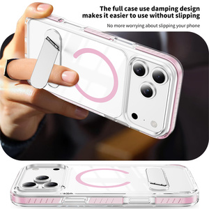 Coque de téléphone transparente magnétique en TPU et PC, antichoc, anti-traces de doigts, compatible avec la charge sans fil, pour IP17 Pro Max/17 16 15 14 13 <span class=keywords><strong>12</strong></span> (vente en gros) - Product Image 6