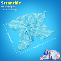 Élastique à cheveux personnalisé en ruban de dessin animé, style chinois, doux et élégant, accessoires pour cheveux pour femmes