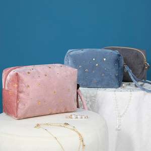 Pochette de maquillage miniature de luxe personnalisée avec logo, trousse de toilette, sac de maquillage en velours pour soirée dansante, sac cosmétique - Product Image 5