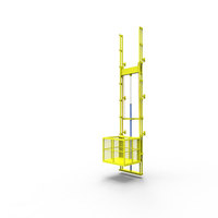 Hochwertige Einständer-Hydraulik-Hebebühne 0,5 Tonnen 1 Tonne 2 Tonnen 3 Tonnen Schienen-Lastenaufzug Fracht-Aufzug zum Verkauf
