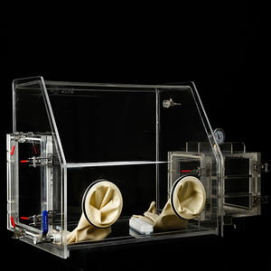 Boîte à gants sous vide à double chambre <span class=keywords><strong>de</strong></span> laboratoire GS-002-B, neuve d'usine, avec composant moteur principal, état d'occasion disponible - Product Image 2