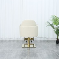 Chaise de coiffeur/salon/barbier multifonctionnelle luxueuse et tendance avec fonctions de levage et de rotation pour les services de coupe de cheveux, de permanente et de coloration