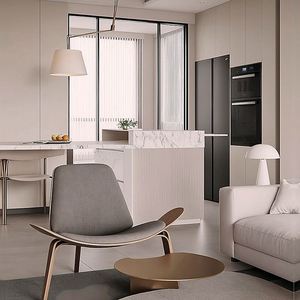 Juego de Sofás de Madera Minimalista Personalizado para Interiores Grandes, Muebles para Toda la Casa, para Sala de Estar, para Villas - Product Image 4