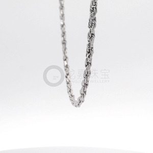 Bold Heavy Duty Braided White Pt950 Fine Thick <b>Rope</b> <b>Chain</b> Necklace Unisex Minimalist Platinum Jewelry Gift - Product Image 5