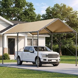 Abri de voiture robuste 10x20 pieds, tente de rangement, auvent de voiture, abri de stockage, garage portable toutes saisons <span class=keywords><strong>pour</strong></span> voiture, camion, SUV - Product Image 5
