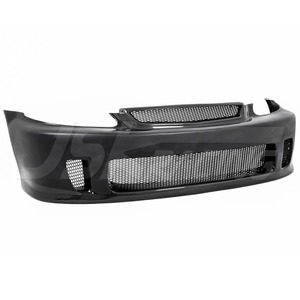กันชนหน้าครึ่งคาร์บอนไฟเบอร์สำหรับ1999-2000 Honda Civic อัพเกรดเป็นสไตล์ช้อน - Product Image 5