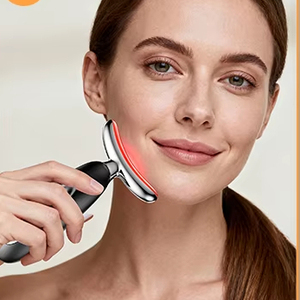 Masajeador Facial y de Cuello Portátil para el Cuidado de las Arrugas, Terapia Facial, Lifting Facial y de Cuello con Vibración y Microcorriente - Product Image 3