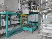 Machine d'emballage de poudre de farine entièrement automatique 25kg/50kg nouvelle condition avec composants PLC pour ligne d'emballage de type sac tissé
