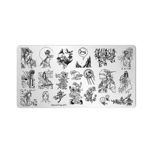 2024 Dragon Year Design Steel Nail Plate Nail Stamping Template
