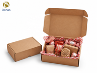 Boîte à gâteau pliable en papier biodégradable avec logo personnalisé, emballage en carton pour biscuits, gâteaux, beignets, vente en gros
