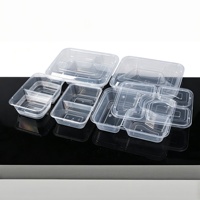 Contenants jetables compartimentés pour la préparation des repas, barquettes alimentaires en PP anti-fuite avec couvercles, boîtes bento pour plats à emporter et déjeuners