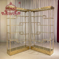 Estanterías de Exhibición de Acero Inoxidable para Decoración de Bodas, Fabricación Profesional