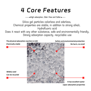 1/2/5/10/20/30/40/50/100/150/200/250/500/1000g Silika Gel Pengering Transparan Silikon Dehumidifier Agen Anti Lembab SIO2 - Product Image 6