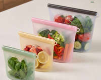 Sac de conservation alimentaire en silicone réutilisable, étanche, de qualité alimentaire, pour sandwichs, congélation et rangement des aliments pour enfants