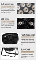 Usine directe 12 Leds Par effet de scène éclairage Dmx512 lumière scène 12 Led 18X12W ensemble de lumière