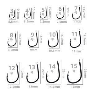 Amo da pesca in acciaio ad alto tenore di carbonio hanno barbe 100 pz/scatola buono per la pesca carpa carpa carpa in argento e Bighead - Product Image 6