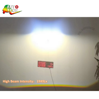 Projecteur LED tricolore de 2,0 pouces, lumière LED universelle 12V, kit de lentilles de projecteur LED, phare LED 3000K/4300K/6000K 65W