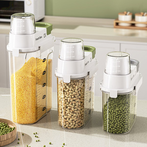Fresh Box <b>Rice</b> Storage <b>Container</b> 2.5L Airtight Sealed Kitchen Grain Jar for <b>Rice</b> and Beans - Product Image 4