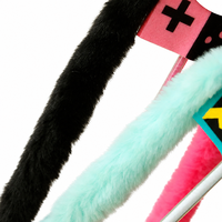 Jouet interactif pour chat d'intérieur : Baguette de chat en fausse fourrure de lapin douce avec longue bande en peluche et clochette, design robot, vente en gros