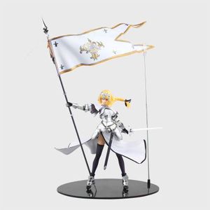 <span class=keywords><strong>Fate</strong></span> <span class=keywords><strong>Night</strong></span> of Destiny SABER Juana de Arco Modelo de juguete de PVC de pie con pancarta y mano esculpida en estilo congelado - Product Image 4